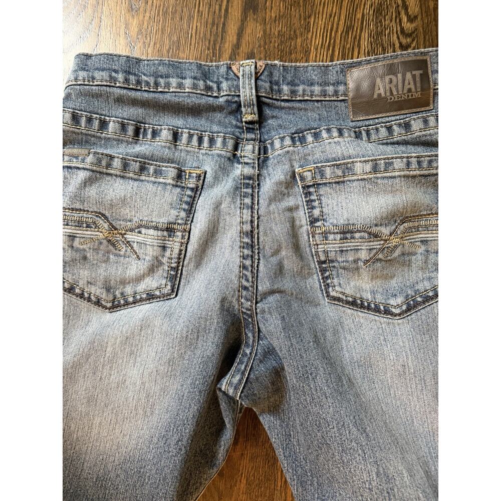 Ariat M4 Jeans Mens 34x34 Blue Straight Leg Denim Medium Wash